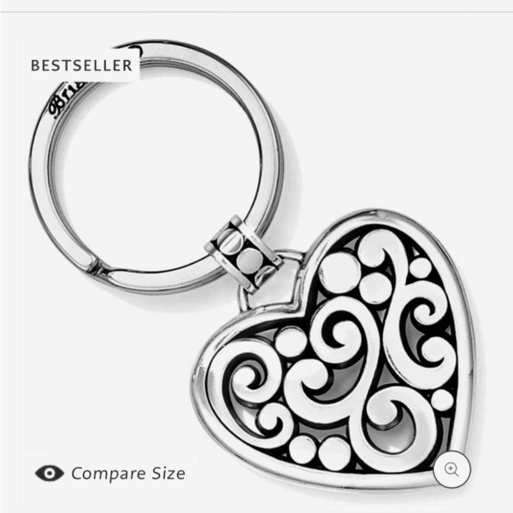 “BRIGHTON” CONTEMPO HEART KEY FOB